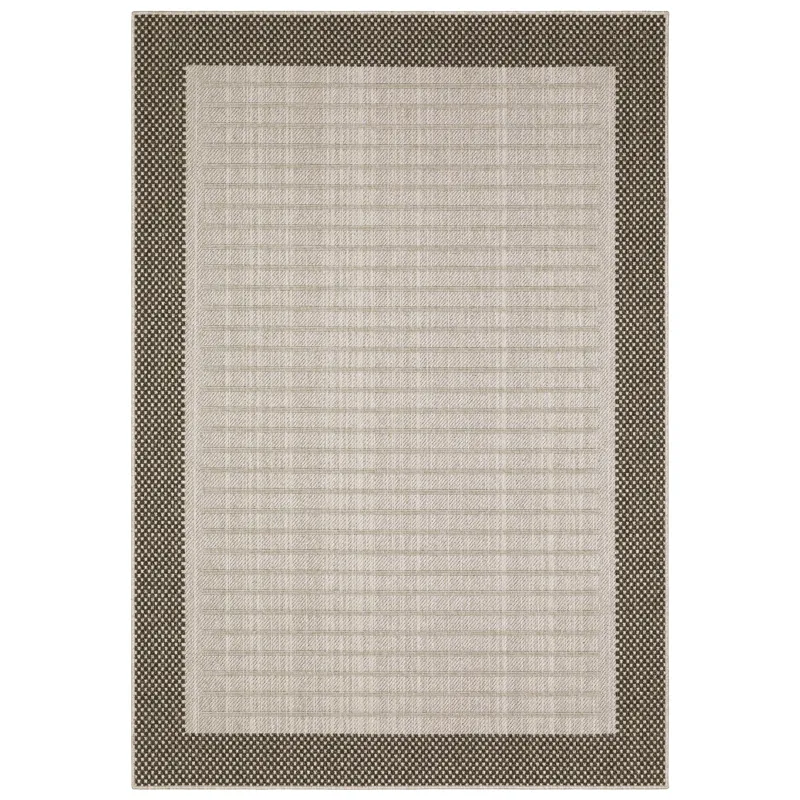 Zarina Beige Geometric Rug 6\' 7\" X 9\' 2\"