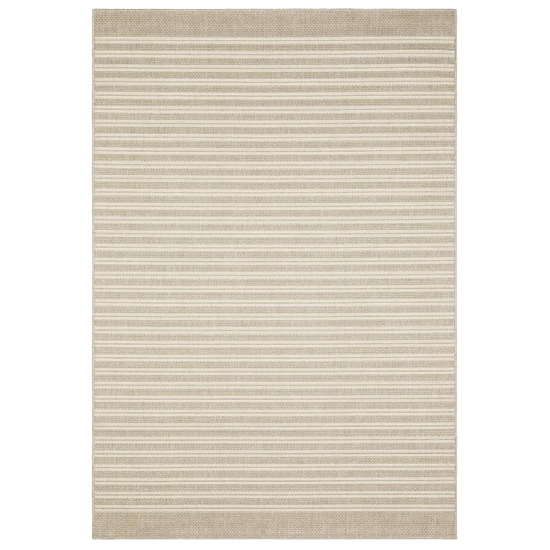 Zarina Beige Stripe Rug 1\'10\" X 7\' 6\"