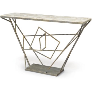 Loren Fossilized Clam Console Table