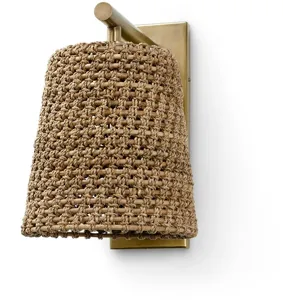 Green Oaks Sconce - Natural Antique Brass