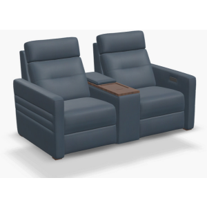 Power Reclining Console Loveseat with Power Headrest and Lumbar