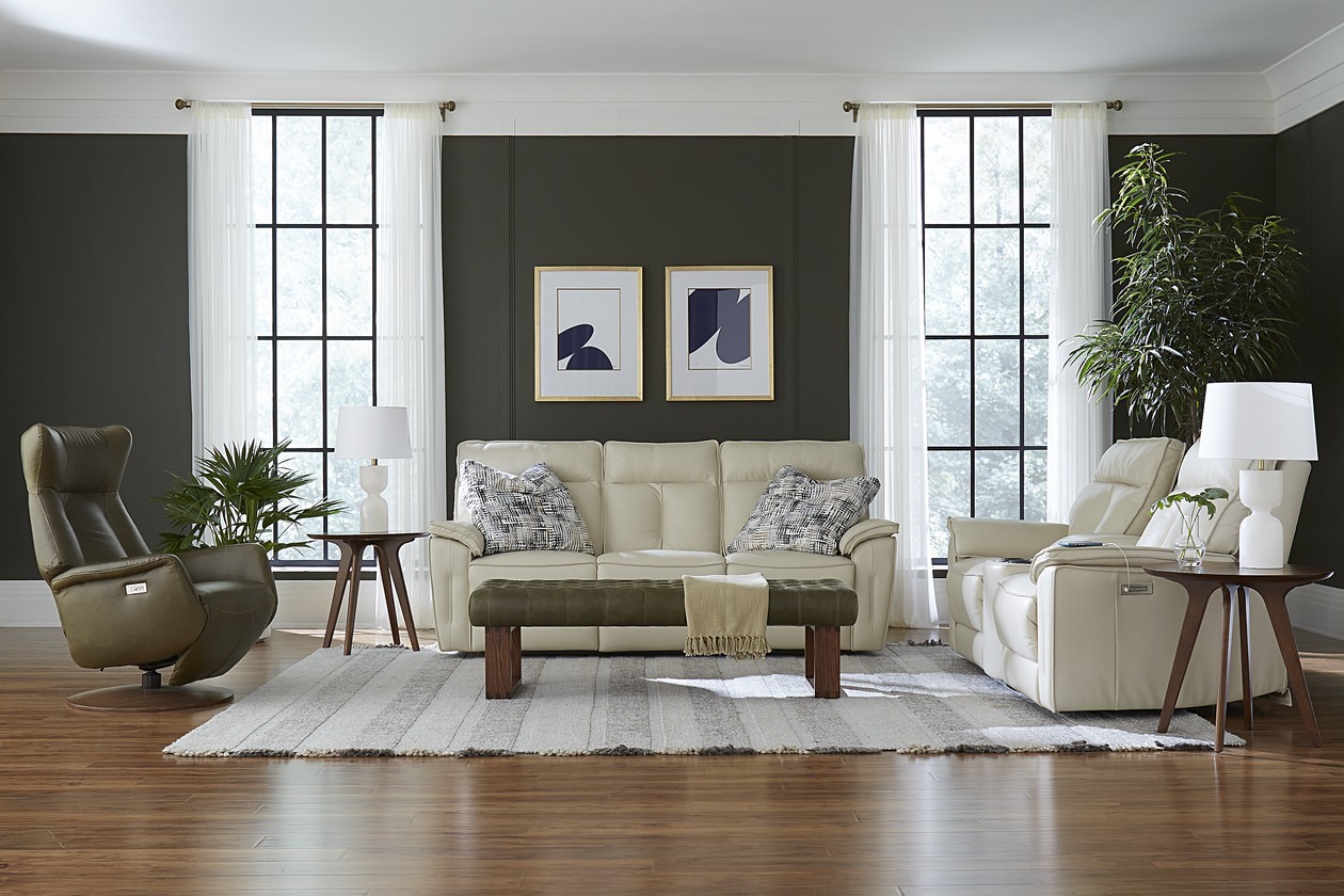 Oakley Power Reclining Sofa & Loveseat Set 41187L6+L8 by Palliser at