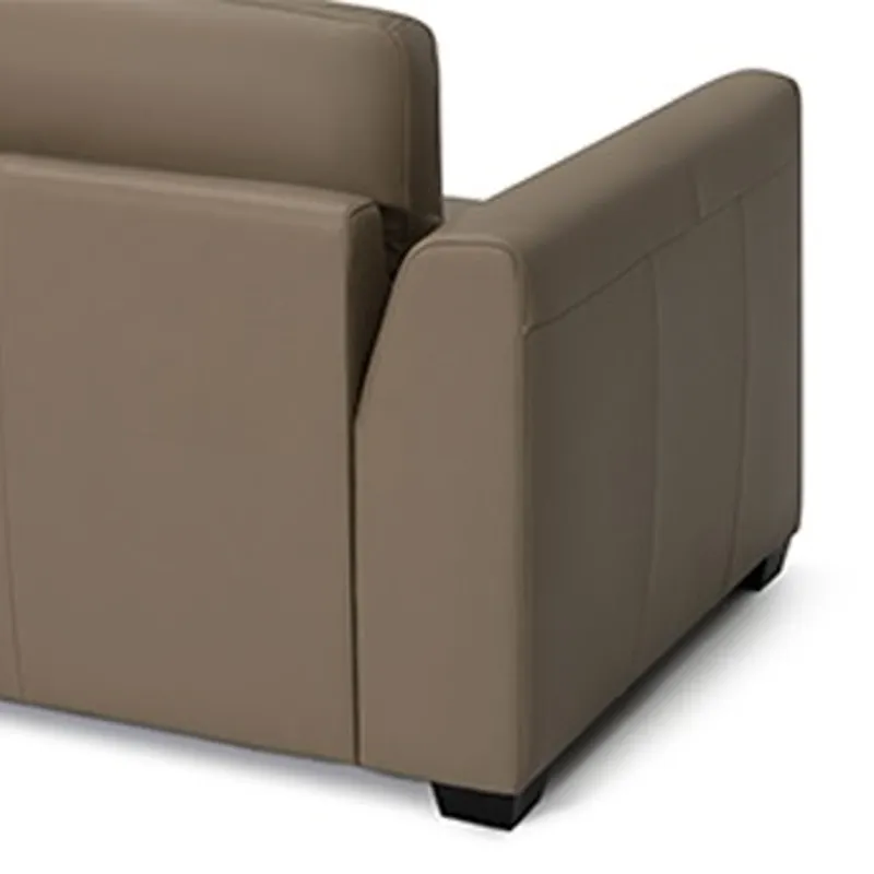 Detail single needle top stitching