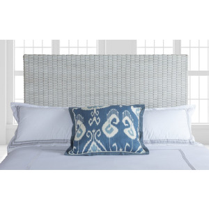 Cool White Weave Headboard