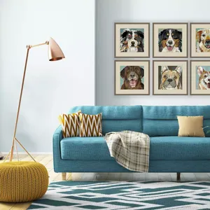Dog Collage I S/4 Framed Art