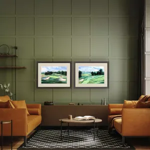 Golf Course Study II S/2 Framed Art