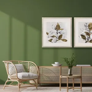 Golden Floral I Framed Art