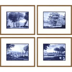 Pastoral Toile S/4 Framed Art