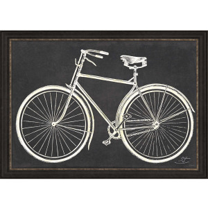 Blueprint Bicycle Framed Art