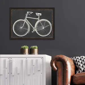 Blueprint Bicycle Framed Art