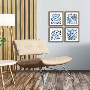 Indigo Ornament I S/4 Framed Art