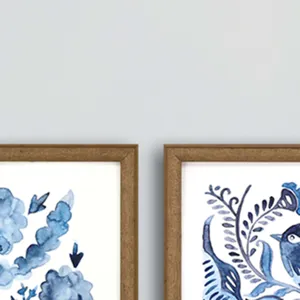 Indigo Ornament I S/4 Framed Art