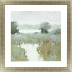 Trees and Creek II Framed Art