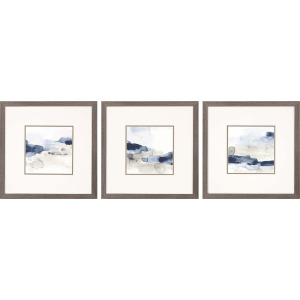 Shoreline Blues III S/3 Framed Art