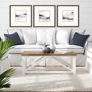 Shoreline Blues III S/3 Framed Art