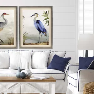 Blue Heron Framed Art