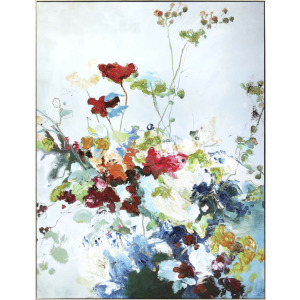 Abstract Floral Framed Art
