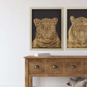Leopard Portrait Framed Art