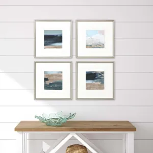 Rustic Mosaic S/4 Framed Art