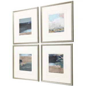 Rustic Mosaic S/4 Framed Art