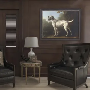 Grey Spotted Hound Framed Art