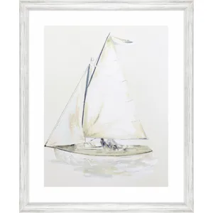 Quiet Sailboat II Framed Art