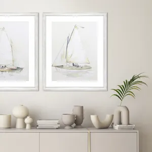 Quiet Sailboat II Framed Art