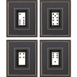 Dominoes S/4 Framed Art