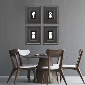 Dominoes S/4 Framed Art