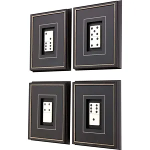 Dominoes S/4 Framed Art