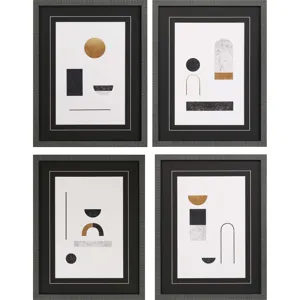Abstract Luxe S/4 Framed Art