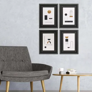 Abstract Luxe S/4 Framed Art