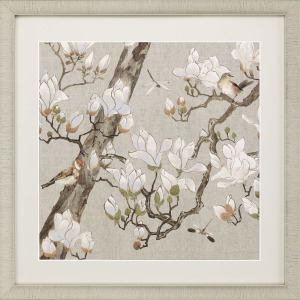 Magnolia Bloom Framed Art