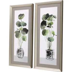 Simple Glass S/2 Framed Art