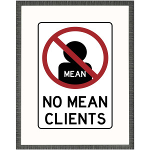 No Mean Clients Framed Art