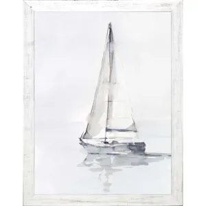 Misty Harbor I Framed Art