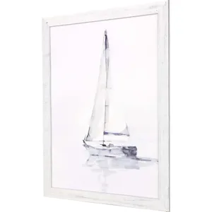 Misty Harbor I Framed Art