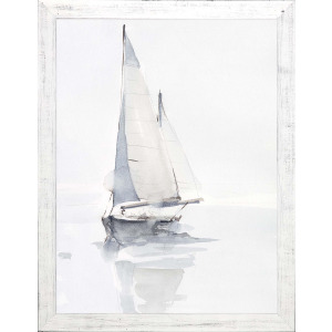 Misty Harbor II Framed Art