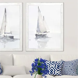 Misty Harbor II Framed Art