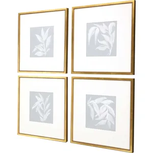 Leaf Study S/4 Framed Art