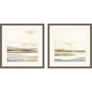 Slate Horizon II S/2 Framed Art