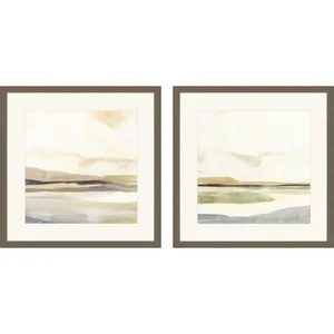 Slate Horizon II S/2 Framed Art