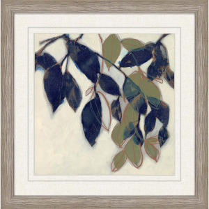 Entwined Leaves II Framed Art