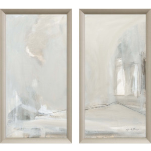 Delicate Gray S/2 Framed Art
