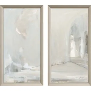 Delicate Gray S/2 Framed Art