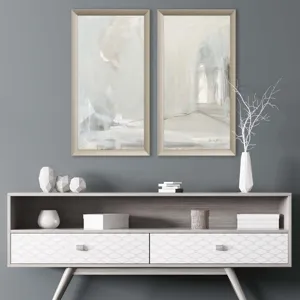 Delicate Gray S/2 Framed Art