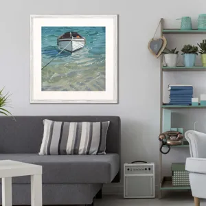 Boat and Buoy Framed Art