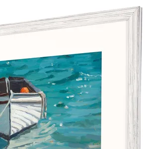 Boat and Buoy Framed Art