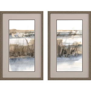 Blue-Grey Marsh S/2 Framed Art