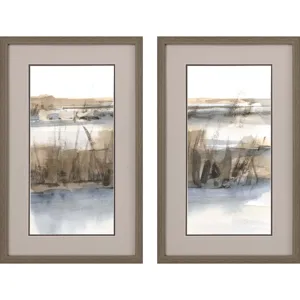 Blue-Grey Marsh S/2 Framed Art